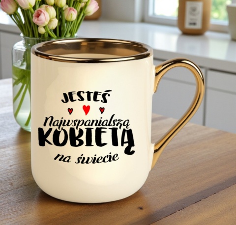 Kubek z nadrukiem prezent Dzień Kobiet dla Dziewczyny Żony Koleżanki Mamy