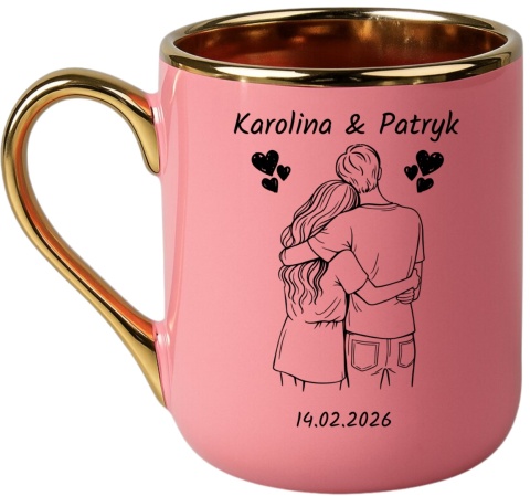 Kubek z prezent Dzień Kobiet Walentynki dla Dziewczyny Żony z imionami