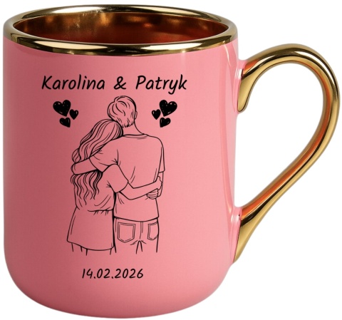 Kubek z prezent Dzień Kobiet Walentynki dla Dziewczyny Żony z imionami