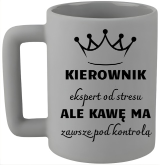 Kubek 400ml DUŻY oryginalny Prezent dla KIEROWNIKA Dzień Mężczyzny Urodziny