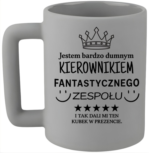 Kubek 400ml DUŻY oryginalny Prezent dla KIEROWNIKA Dzień Mężczyzny Urodziny