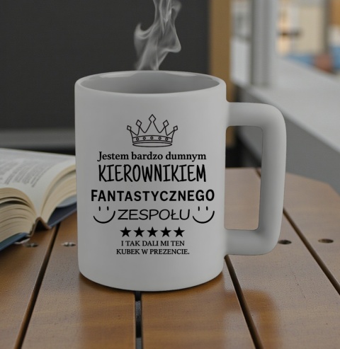 Kubek 400ml DUŻY oryginalny Prezent dla KIEROWNIKA Dzień Mężczyzny Urodziny