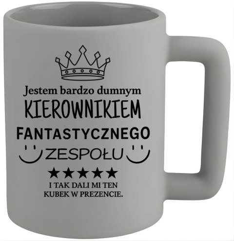 Kubek 400ml DUŻY oryginalny Prezent dla KIEROWNIKA Dzień Mężczyzny Urodziny