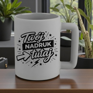 Kubek 400ml DUŻY z nadrukiem Grafika Tekst Prezent Reklama Twój PROJEKT