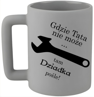 Kubek 400ml DUŻY z nadrukiem Prezent DZIEŃ DZIADKA Urodziny Dziadek