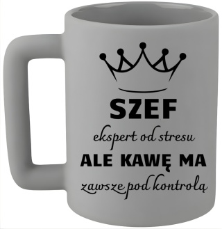 Kubek 400ml DUŻY z nadrukiem Prezent dla SZEFA Dzień Mężczyzny Urodziny