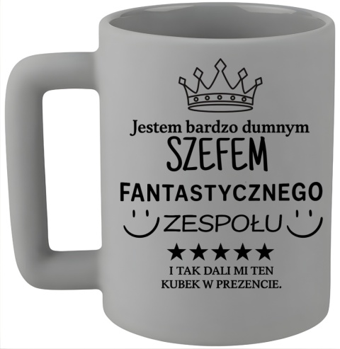 Kubek 400ml DUŻY z nadrukiem Prezent dla SZEFA Dzień Mężczyzny Urodziny