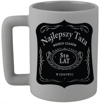 Kubek 400ml DUŻY z nadrukiem Prezent dla Taty DZIEŃ OJCA Urodziny Tata