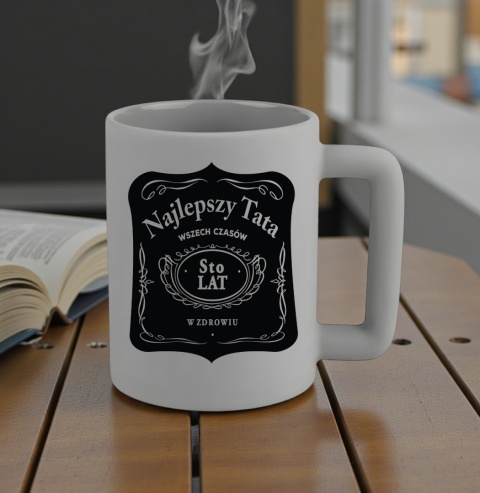 Kubek 400ml DUŻY z nadrukiem Prezent dla Taty DZIEŃ OJCA Urodziny Tata
