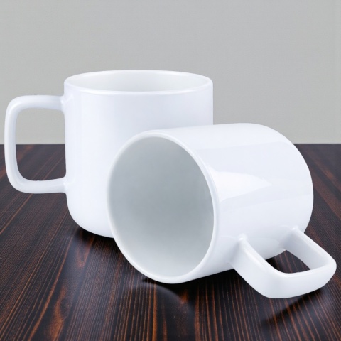 Kubek DUŻY z bambusową podstawką Prezent Dzień Kobiet dla Dziewczyny Żony