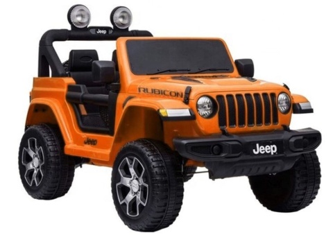 Auto na Akumulator Jeep Rubicon 4x4 Pomarańczowy