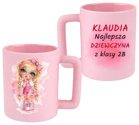 Kubek 400ml DUŻY z nadrukiem Prezent dla DZIEWCZYNY Dzień Kobiet z imieniem