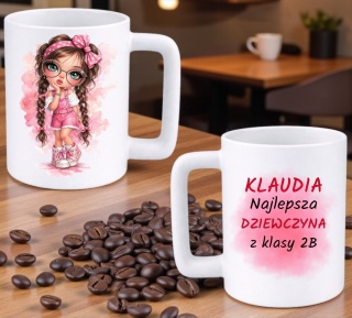 Kubek 400ml DUŻY z nadrukiem Prezent dla DZIEWCZYNY Dzień Kobiet z imieniem