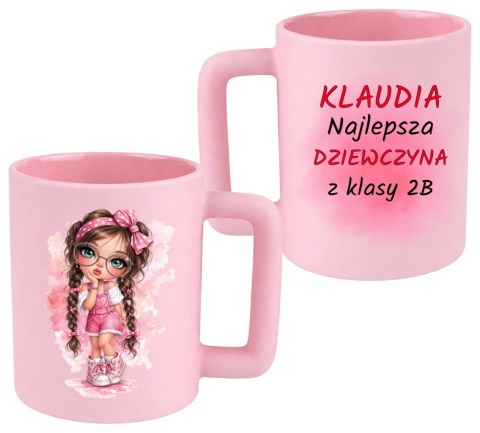 Kubek 400ml DUŻY z nadrukiem Prezent dla DZIEWCZYNY Dzień Kobiet z imieniem