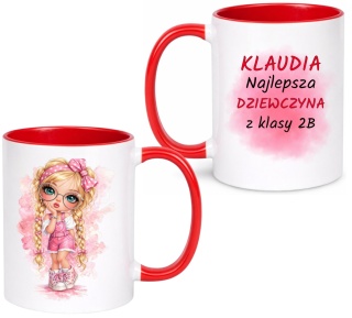 Kubek z nadrukiem Prezent dla DZIEWCZYNY Dzień Kobiet z imieniem