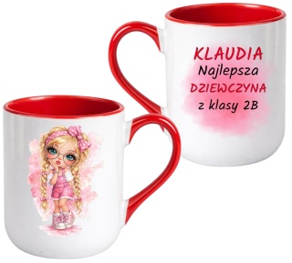 Kubek z nadrukiem Prezent dla DZIEWCZYNY Dzień Kobiet z imieniem