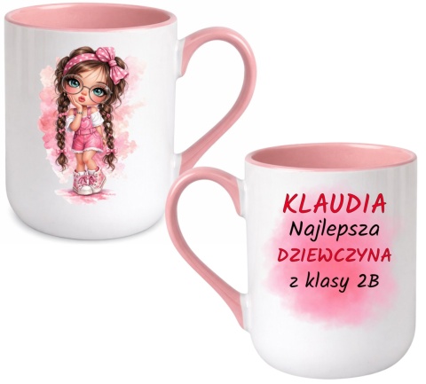 Kubek z nadrukiem Prezent dla DZIEWCZYNY Dzień Kobiet z imieniem