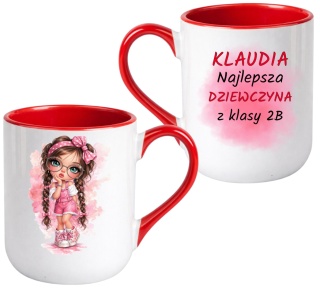 Kubek z nadrukiem Prezent dla DZIEWCZYNY Dzień Kobiet z imieniem