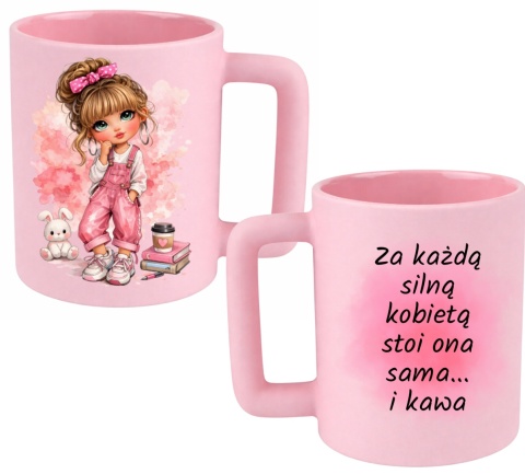 Kubek 400ml DUŻY z nadrukiem prezent Dzień Kobiet urodziny dla Dziewczyny