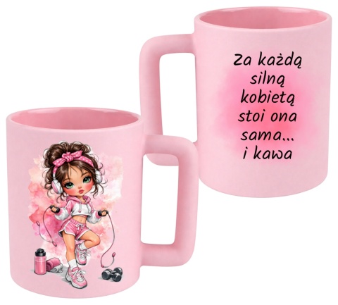 Kubek 400ml DUŻY z nadrukiem prezent Dzień Kobiet urodziny dla Dziewczyny