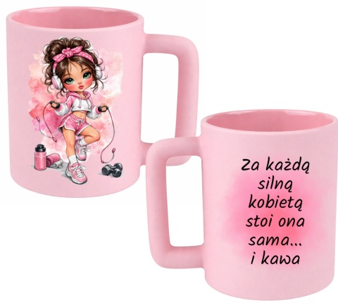 Kubek 400ml DUŻY z nadrukiem prezent Dzień Kobiet urodziny dla Dziewczyny
