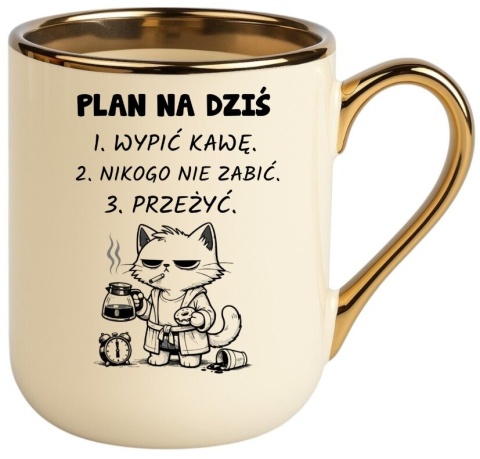 Kubek z nadrukiem PLAN NA DZIŚ prezent Dzień Kobiet urodziny dla Dziewczyny
