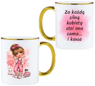Kubek z nadrukiem prezent Dzień Kobiet urodziny dla Dziewczyny Koleżanki