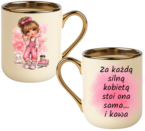 Kubek z nadrukiem prezent Dzień Kobiet urodziny dla Dziewczyny Koleżanki