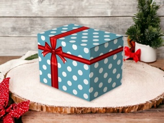 Pudełko ozdobne kartonik na kubek prezent karton opakowanie kubka