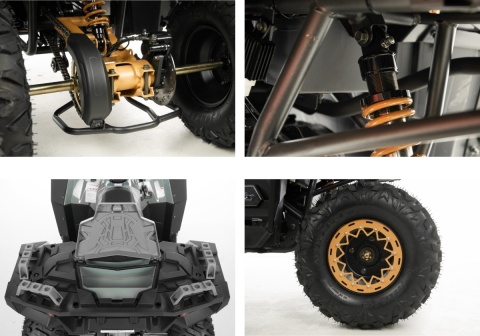 Quad ASIX GRIZZLY 125 4T 1+R automat pomarańczowy