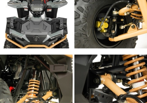 Quad ASIX GRIZZLY 125 4T 1+R automat pomarańczowy