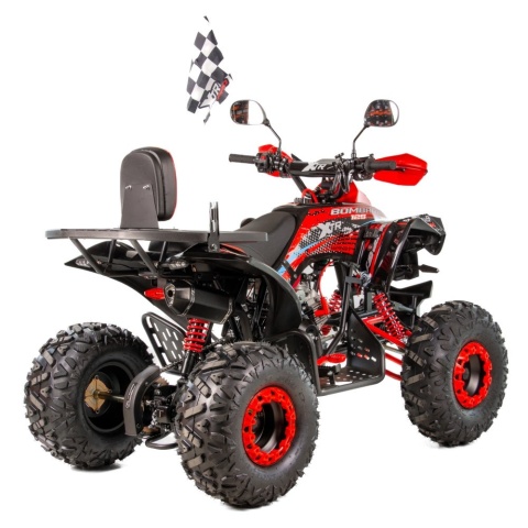 Quad XTR BOMBARDIER PRO 125 4T 3+R półautomat czerwony