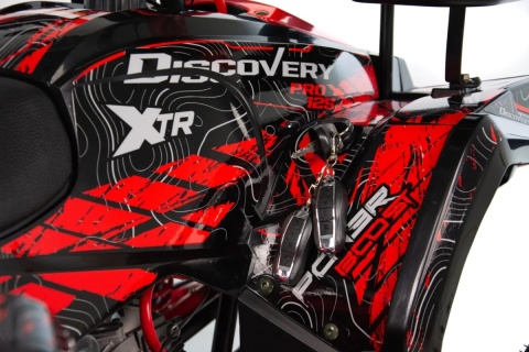Quad XTR DISCOVERY PRO 125 4T 1+R automat czerwony