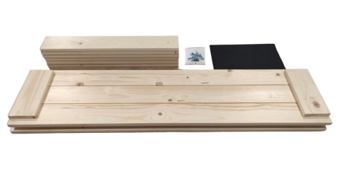 Warzywniak drewniany Zielnik Skrzynia na warzywa Inspekt Grządka 120x80x27