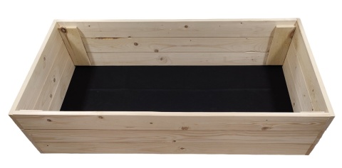 Warzywniak drewniany Zielnik Skrzynia na warzywa Inspekt Grządka 120x80x27