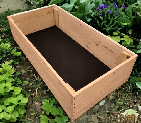 Warzywniak drewniany Zielnik Skrzynia na warzywa Inspekt Grządka 120x80x27
