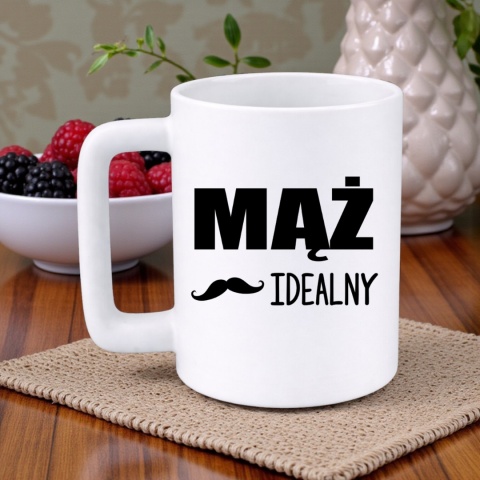 Kubek 400ml DUŻY z nadrukiem Mąż prezent Walentynki dla Męża