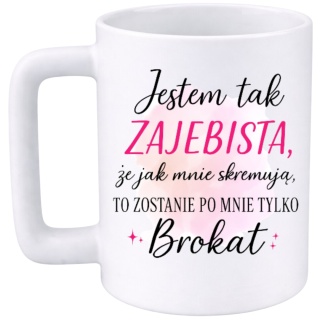 Kubek 400ml DUŻY z nadrukiem prezent Dzień Kobiet dla Koleżanki Dziewczyny