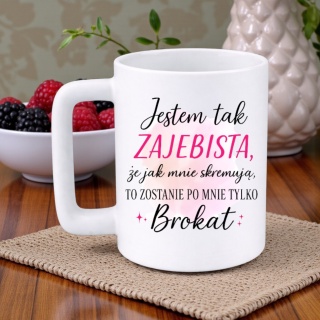 Kubek 400ml DUŻY z nadrukiem prezent Dzień Kobiet dla Koleżanki Dziewczyny
