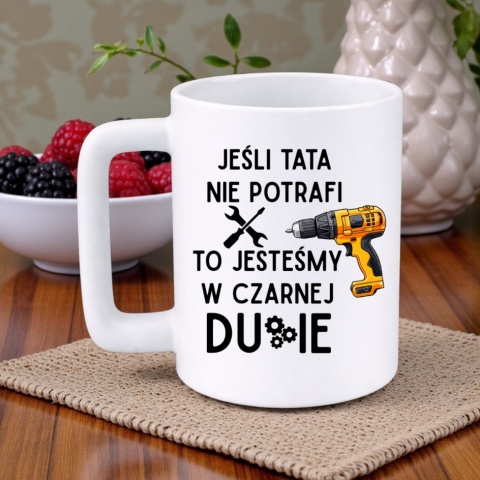 Kubek 400ml DUŻY z nadrukiem prezent Dzień Ojca urodziny dla Taty