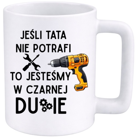 Kubek 400ml DUŻY z nadrukiem prezent Dzień Ojca urodziny dla Taty