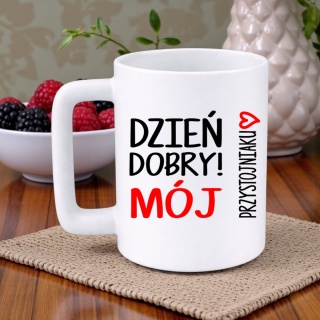 Kubek 400ml DUŻY z nadrukiem prezent na Walentynki dla Chłopaka Męża