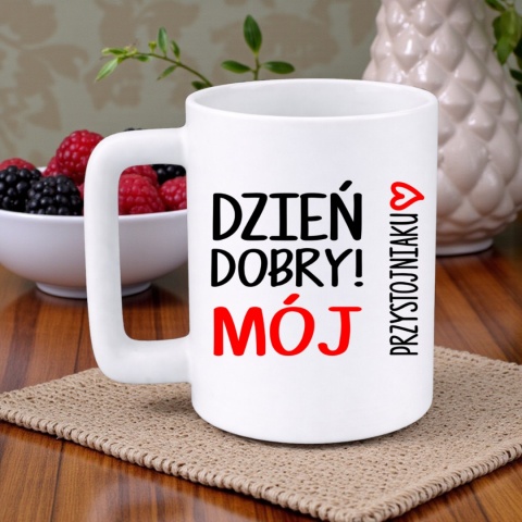 Kubek 400ml DUŻY z nadrukiem prezent na Walentynki dla Chłopaka Męża