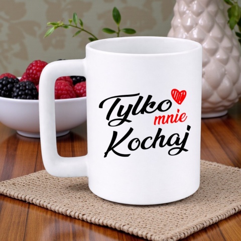 Kubek 400ml DUŻY z nadrukiem prezent na Walentynki dla Dziewczyny Chłopaka