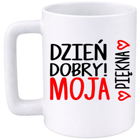 Kubek 400ml DUŻY z nadrukiem prezent na Walentynki dla Dziewczyny Żony