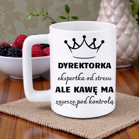 Kubek 400ml DUŻY z nadrukiem Dyrektorka śmieszny prezent dla Dyrektorki