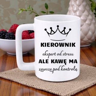 Kubek 400ml DUŻY z nadrukiem Kierownik śmieszny prezent dla Kierownika