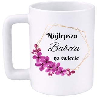 Kubek 400ml DUŻY z nadrukiem prezent Dzień Babci Babcia urodziny