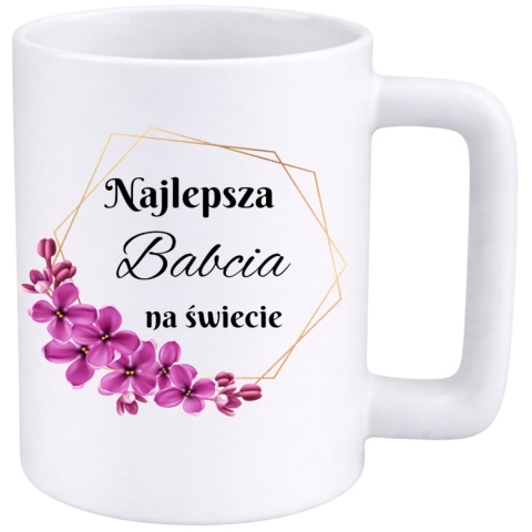Kubek 400ml DUŻY z nadrukiem prezent Dzień Babci Babcia urodziny