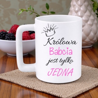 Kubek 400ml DUŻY z nadrukiem prezent Dzień Babci Babcia urodziny